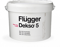 FLÜGGER DEKSO 5 / Краска акриловая экстра прочная для внутренних работ