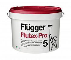 FLÜGGER FLUTEX PRO 5 / Акриловая краска с повышенной кроющей способностью для внутренних раборт